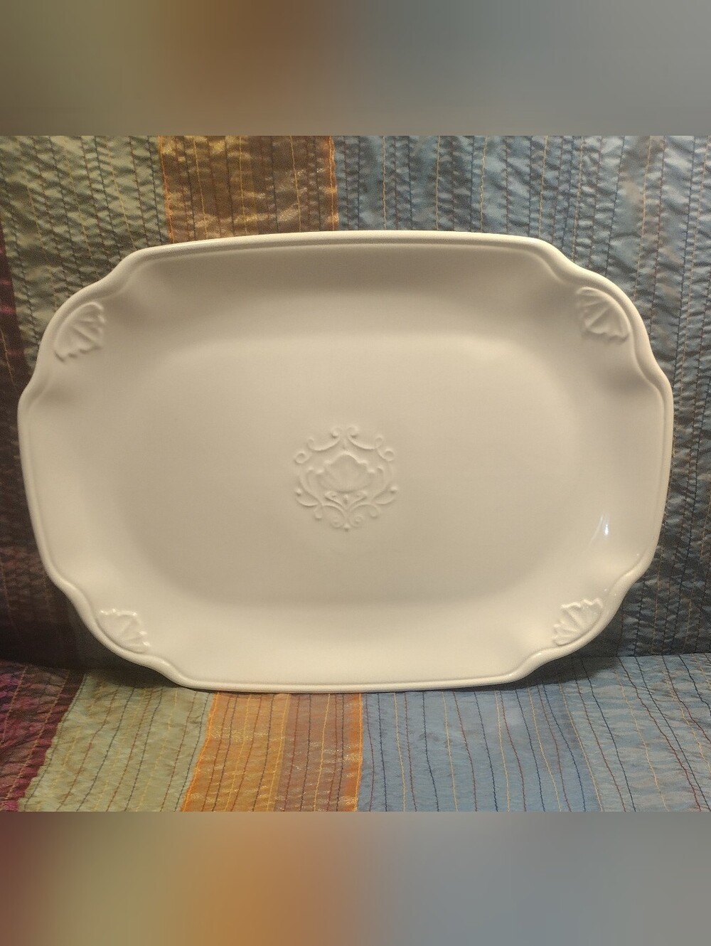 Pfaltzgraff Grand Hotel Sutton White Ceramic Platter